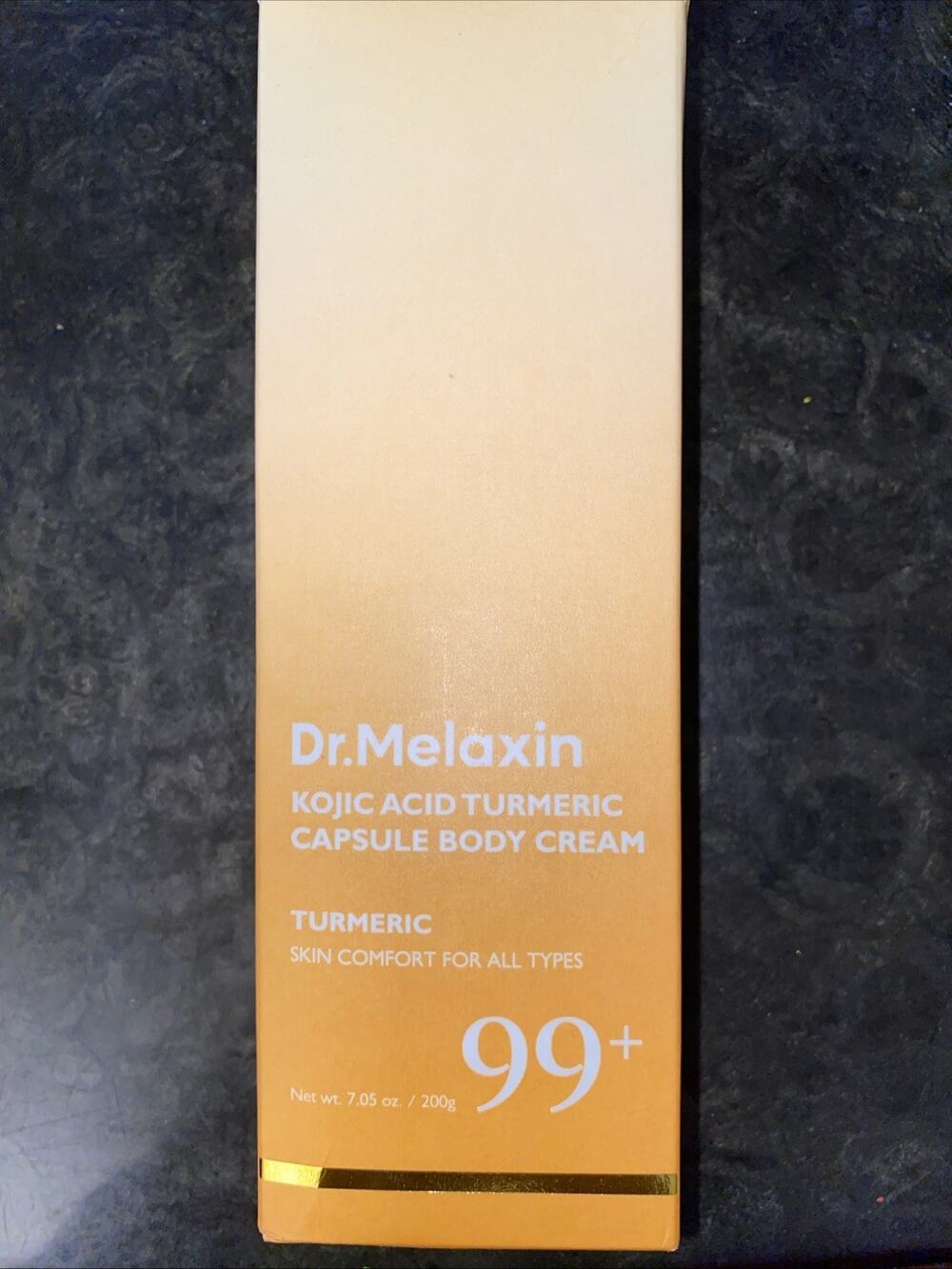 Dr.Melaxin KOJIC ACID Turmeric Capsule Body Cream 200g Dual Moisture System NIB